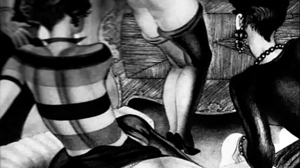 retro erotic drawings 