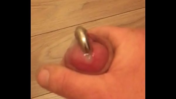 Play MP4 - Pierced cock cum