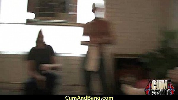 Amazing interracial group deepthroat 15 