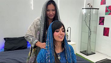 Incredible threesome with two arabs with big tits and tight pussies aaliyah yasin and jade presley 