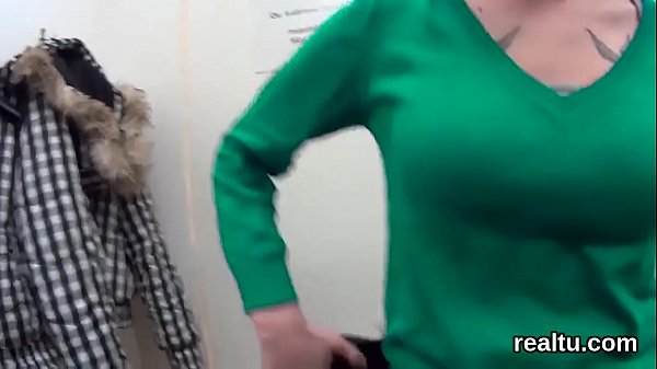 Striking czech chick gets seduced in the mall and fucked inpov