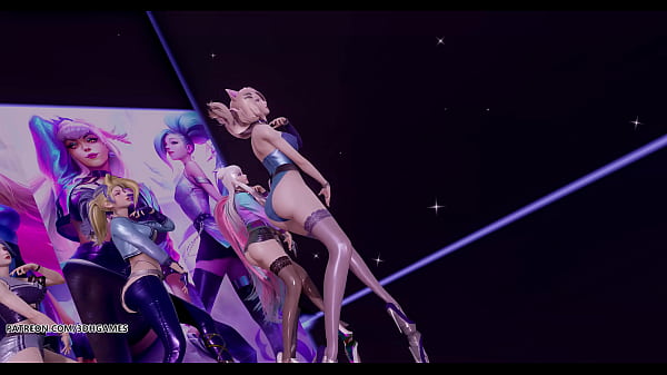 Mmd everglow dun dun hot kpop striptease uncensored cartoon 4k 60fps