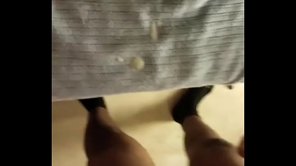 Cumshot week day 4 quite a cumshot but the after math of one on the feet of dirtysocks 