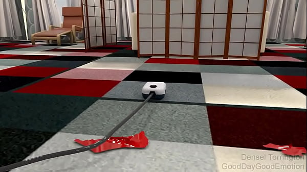 A Virtual Woman Inflates Belly With Air Compressor thumbnail