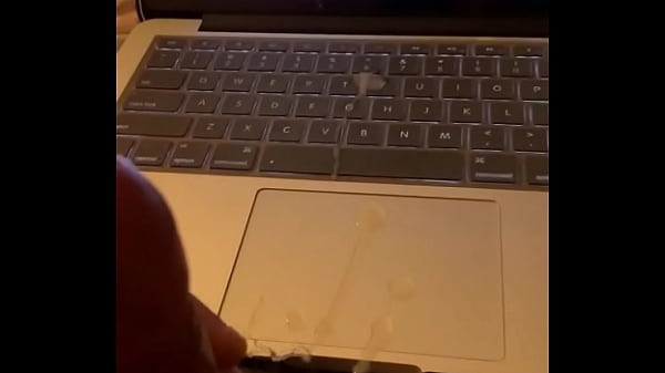 Cum on computer after masturbate
