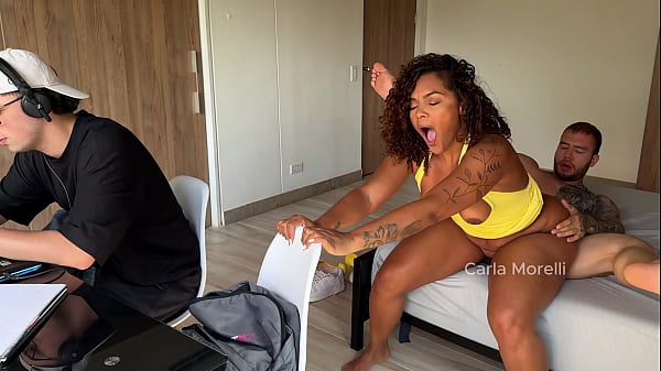 Shut Up And Eat This Pussy!!!! Curvy Ebony Milf Fucks Her Son's Friend Who Came Over To Do A Task - Carla Morelli thumbnail