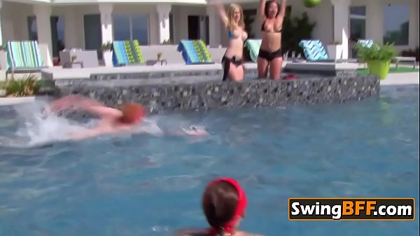 Open minded swingers_are having a wild and sexy party_outdoors.