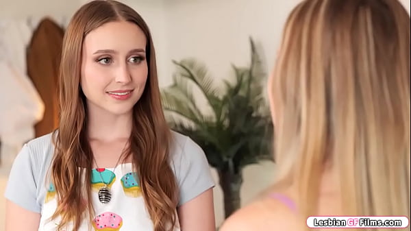 Lesbian cafe attendant laney grey asking out her blonde customer scarlett become girlfriends start dating and pussy licking each other