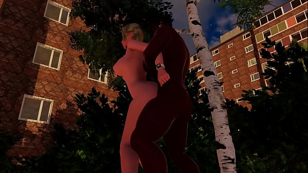 3dxmeredian girl gets clapped in a public space 