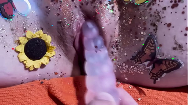 Butterfly fall masturbation and a passionate sex 