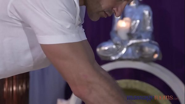 Massage Rooms Petite model with hairy pussy has intense multiple_orgasms