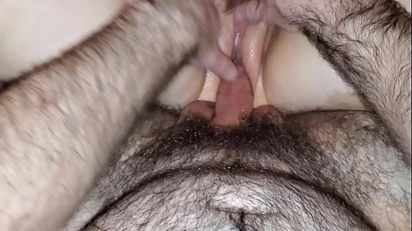 POV closeup of amateur wife's wet pussy getting fucked and touched at_same time