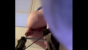 Morning Ass Stretch &ndash; Dildo Machine Slides Deep Before I Head Out 