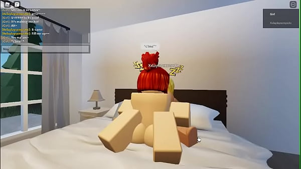 2 Lesbian girls fucks in a roblox condo