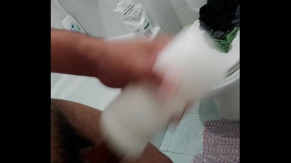Jerking off with a toy 