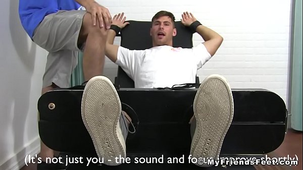 Tied up jock tickled without mercy 