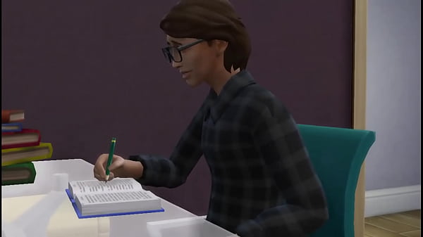 Play MP4 - Madrastra rubia y tetona se folla a su hijo nerd virgen