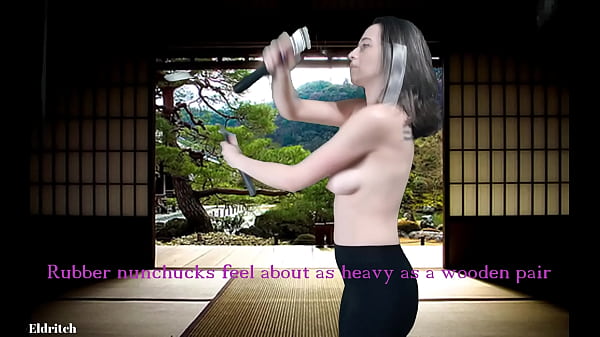 Topless sage eldritch single & dual nunchaku practice 