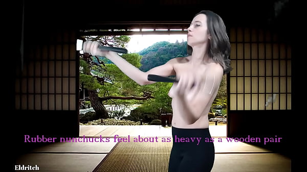 Topless sage eldritch single & dual nunchaku practice 