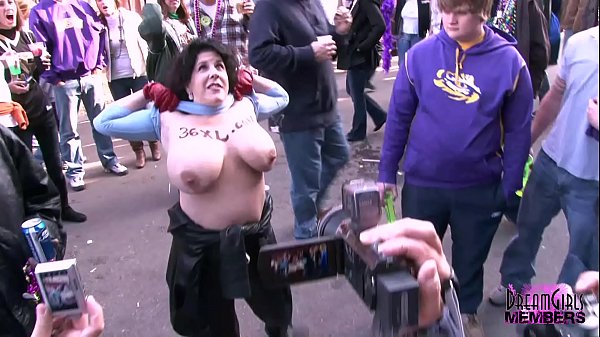 Girl Next Door Types Show Their Boobs On The Street In New Orleans thumbnail