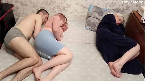 Nonton Decided To Fuck My Stepsister While My Girlfriend Was Sleeping. She Heard Us And Caught Us? thumbnail