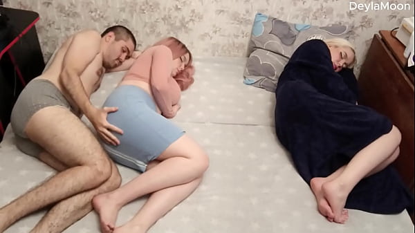 decided to fuck my stepsister while_my girlfriend was sleeping She heard us_and caught us