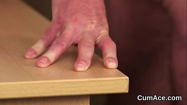 Feisty looker gets cumshot on her face gulping all the jism