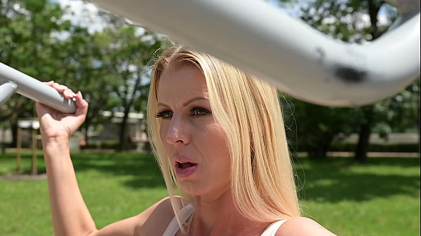 Brazen blonde lynna nilsson sucks and fucks bbc after they collide in the car park gp3194 