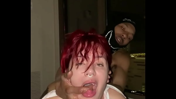 Mixed slut loves black dick 