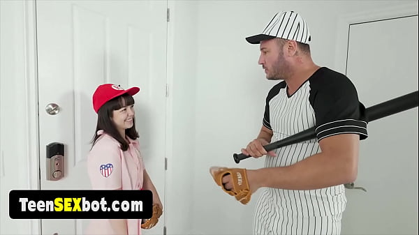 Very petite and small chick gets rough fucked by a big dude