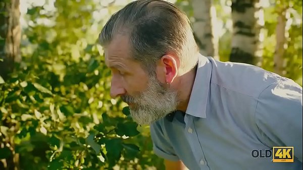 OLD4K. Beautiful redhead with glasses rides old dick_in the_woods