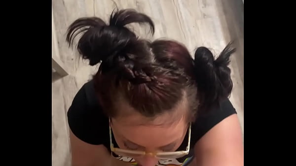 Young slut is wanna be princess leia with glasses that sucks all the nut off her bf dick after he cums all in her pussy