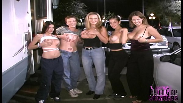 Wild Club Girls Strip Nude In Our Bus thumbnail