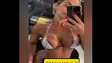 Blonde bodybuilder hot