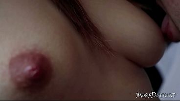 Close up nipple caressing