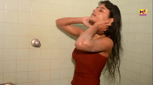 Indian aunty Bath In TheBathroom feeding boob milk Part2