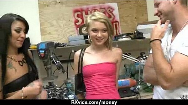 Tight teen fucks a man in front of the camera for cash 9 