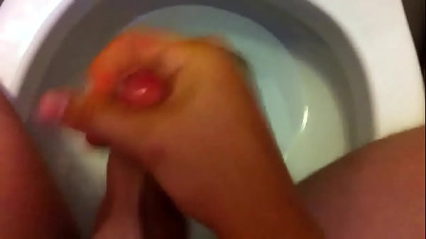 Stroking my rock solid cock