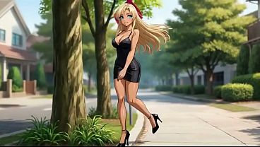 Nonton Street Tease To Sauna Slut: Blonde Mini Skirt Blowjob & Facial Ai Generated thumbnail