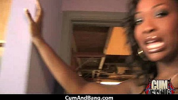 Ebony fucked by a group of white dicks in gangbang 25 