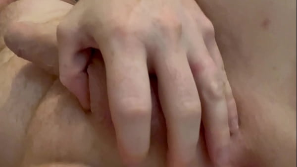 Getting rough with_my cock, balls andass..