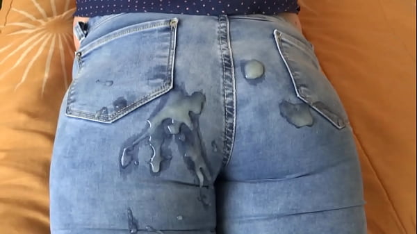 Stepson Wants To Fuck Me And I Ask Him To Cum In My Ass. I Pull Up My Jeans To Receive The Sperm thumbnail
