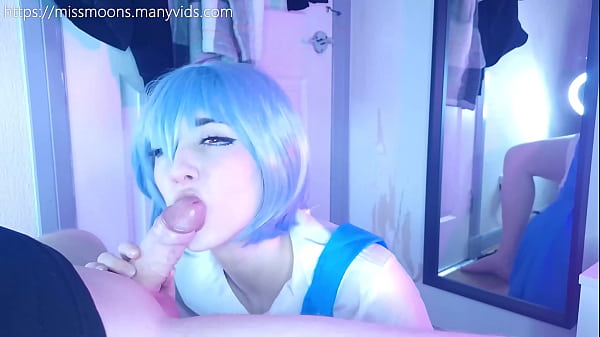 Rei ayanami first time fucks rough with her big oiled ass 