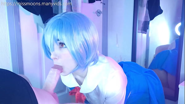 Play MP4 - Rei Ayanami first time&comma; fucks rough with her big oiled ass