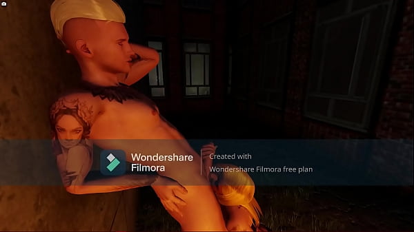 3d slut gets fucked in a alley 