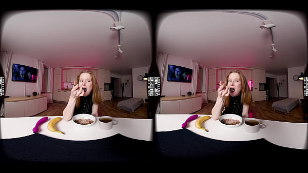 Kendra Eating Before Masturbating With Vibrator, 3d Vr 180 Meta Quest 2 thumbnail