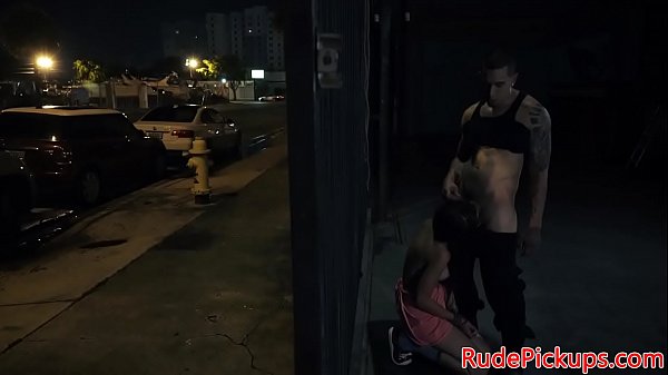 Spex teen facializedby dom in public