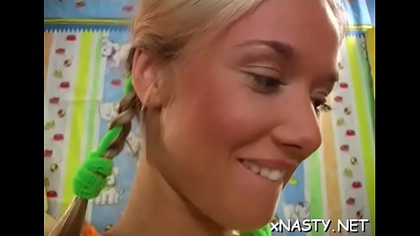 Pounding her taut little cuch