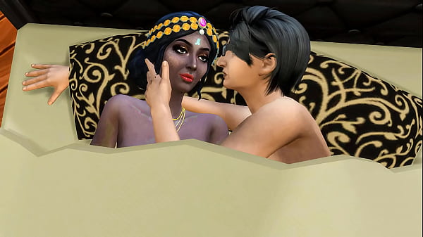 Indian step mom_share bed with step son_in the hotel room because there_was no other free one Desi mature aunty