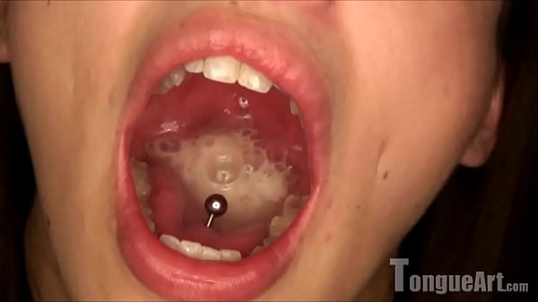 Models Show Their Open Mouth With Gooey Spit thumbnail